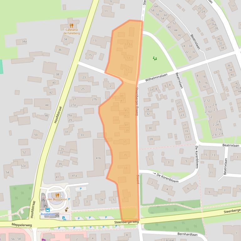 Kaart van postcodegebied 7921AX.