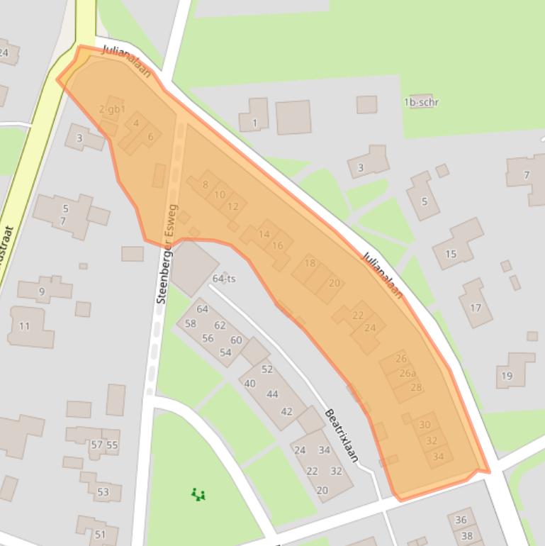 Kaart van postcodegebied 7921BG.