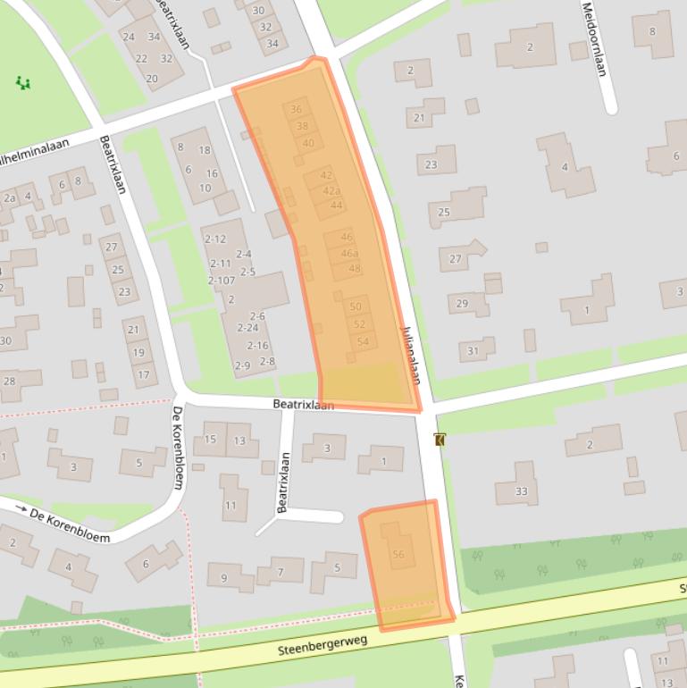 Kaart van postcodegebied 7921BH.