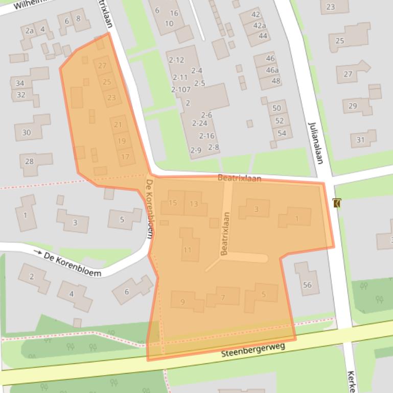 Kaart van postcodegebied 7921BS.