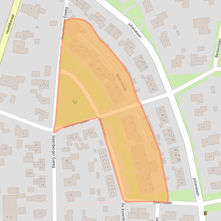 Kaart van postcodegebied 7921BW.