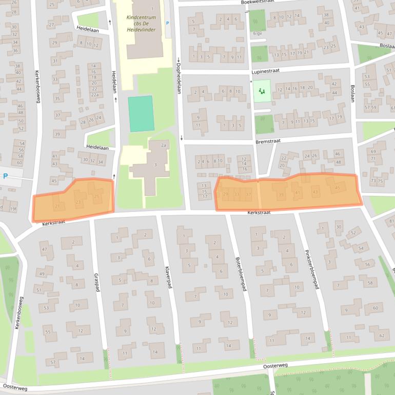 Kaart van postcodegebied 7921CB.