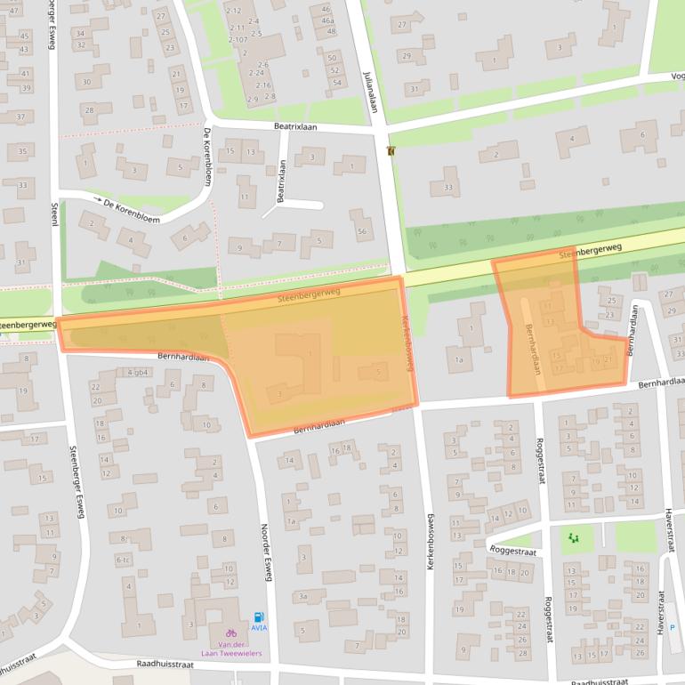 Kaart van postcodegebied 7921CD.