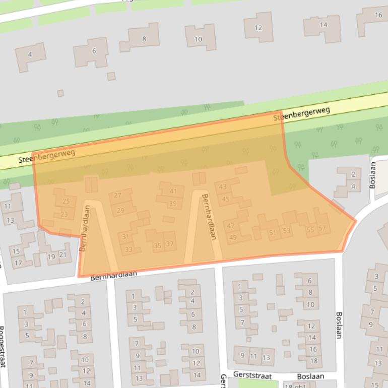 Kaart van postcodegebied 7921CE.