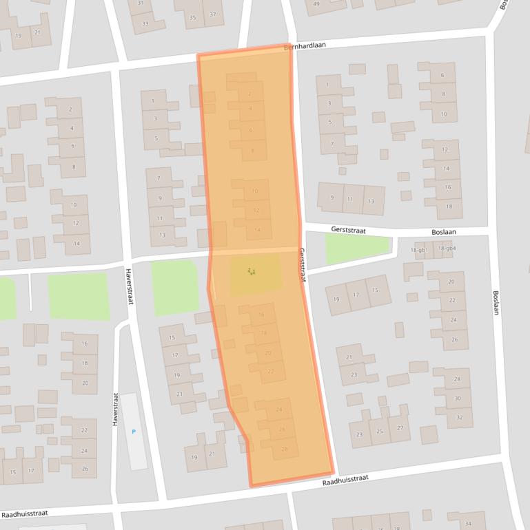 Kaart van postcodegebied 7921CJ.