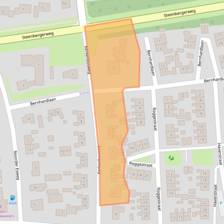Kaart van postcodegebied 7921CP.