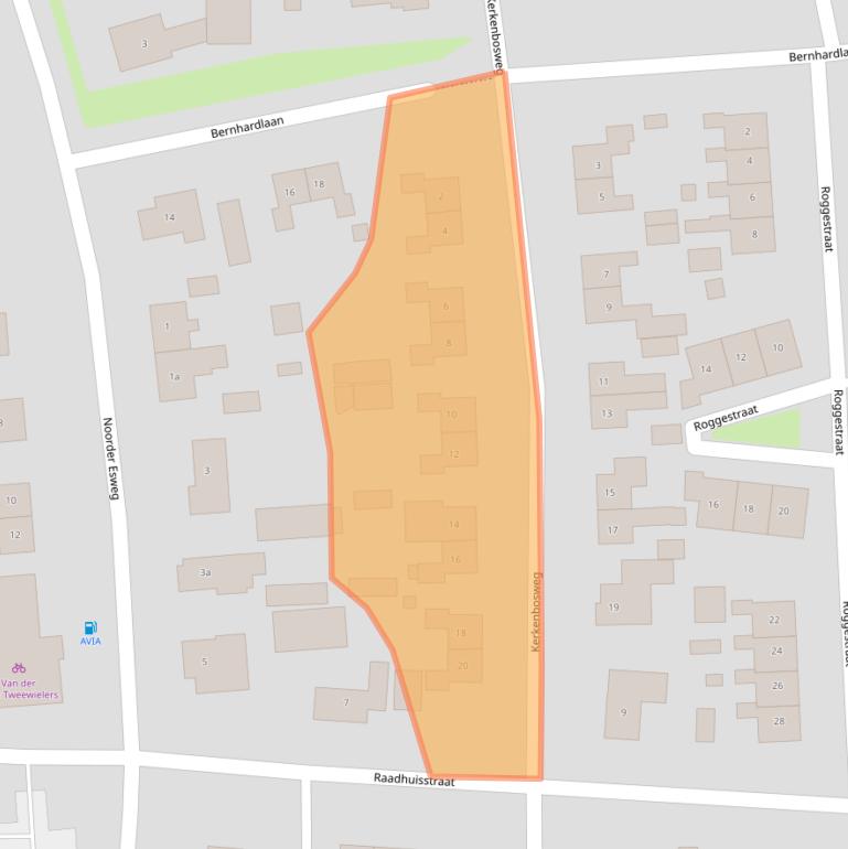 Kaart van postcodegebied 7921CS.