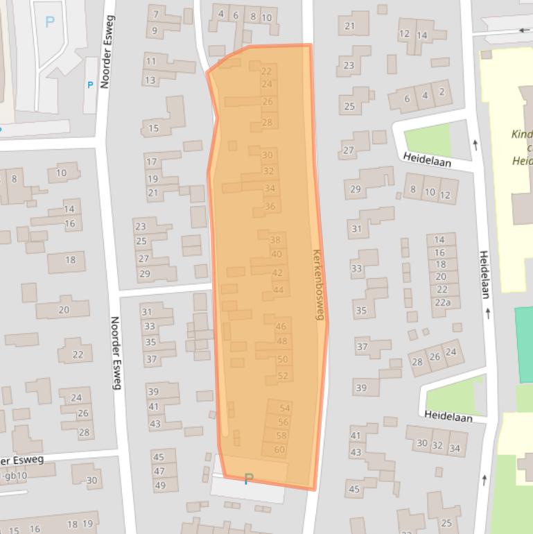 Kaart van postcodegebied 7921CT.