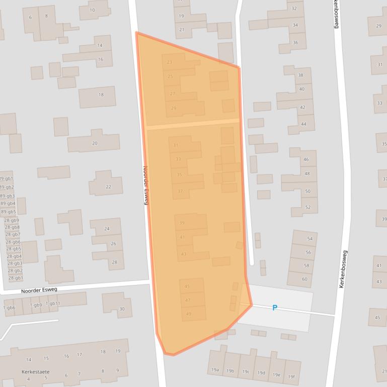 Kaart van postcodegebied 7921CW.