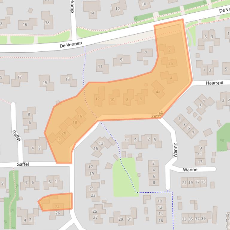 Kaart van postcodegebied 7921DA.