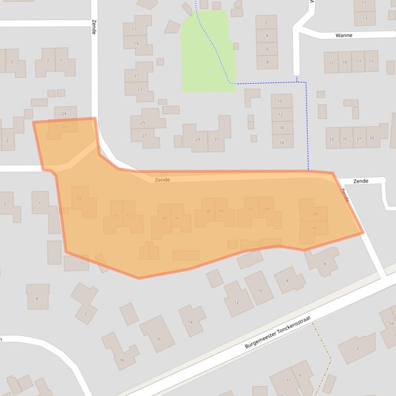 Kaart van postcodegebied 7921DD.