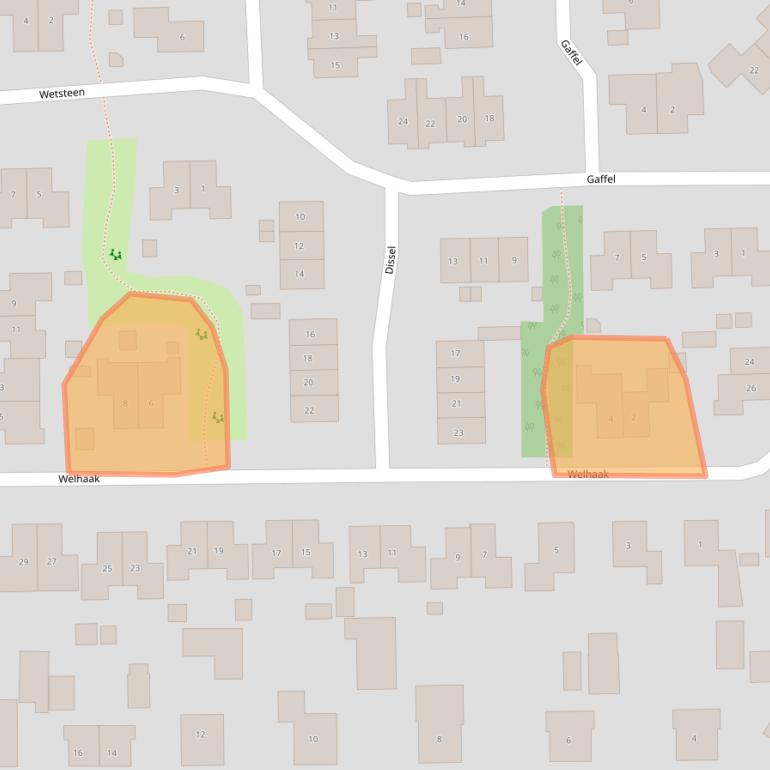 Kaart van postcodegebied 7921DN.