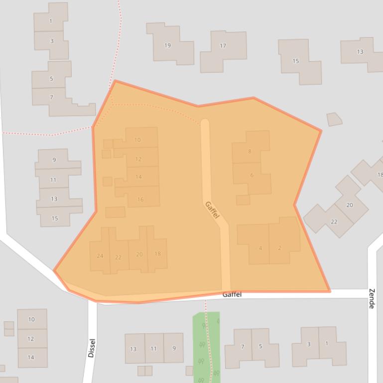 Kaart van postcodegebied 7921DP.