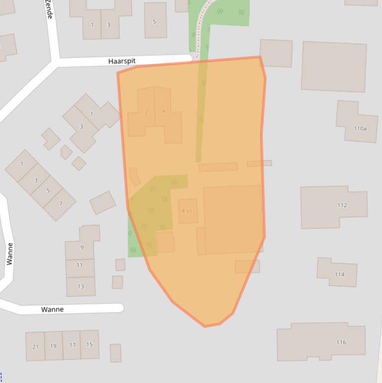Kaart van postcodegebied 7921DS.