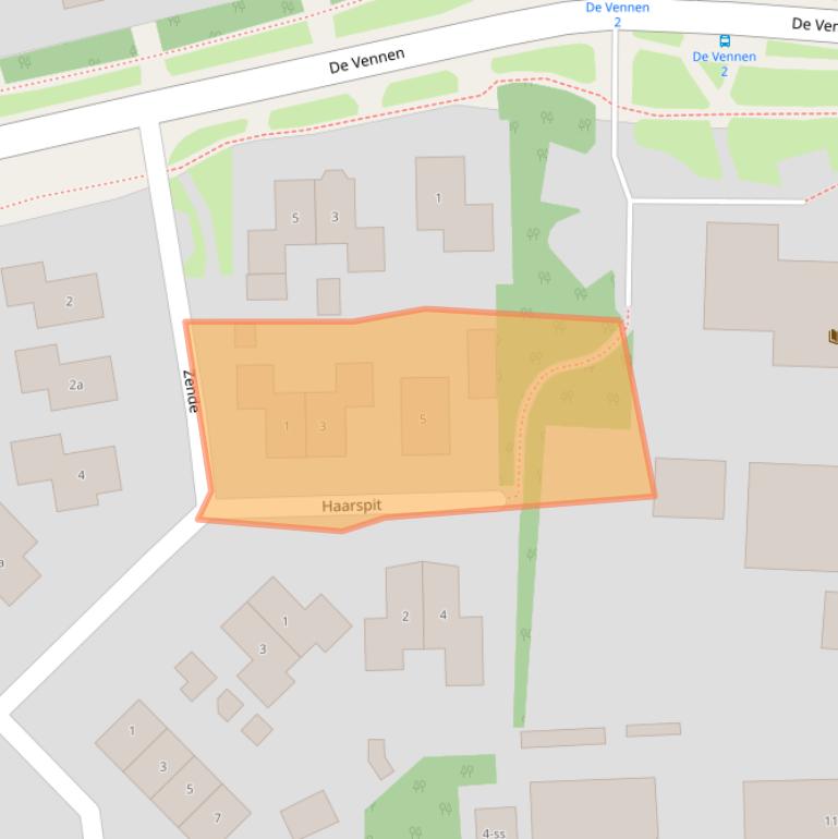 Kaart van postcodegebied 7921DT.