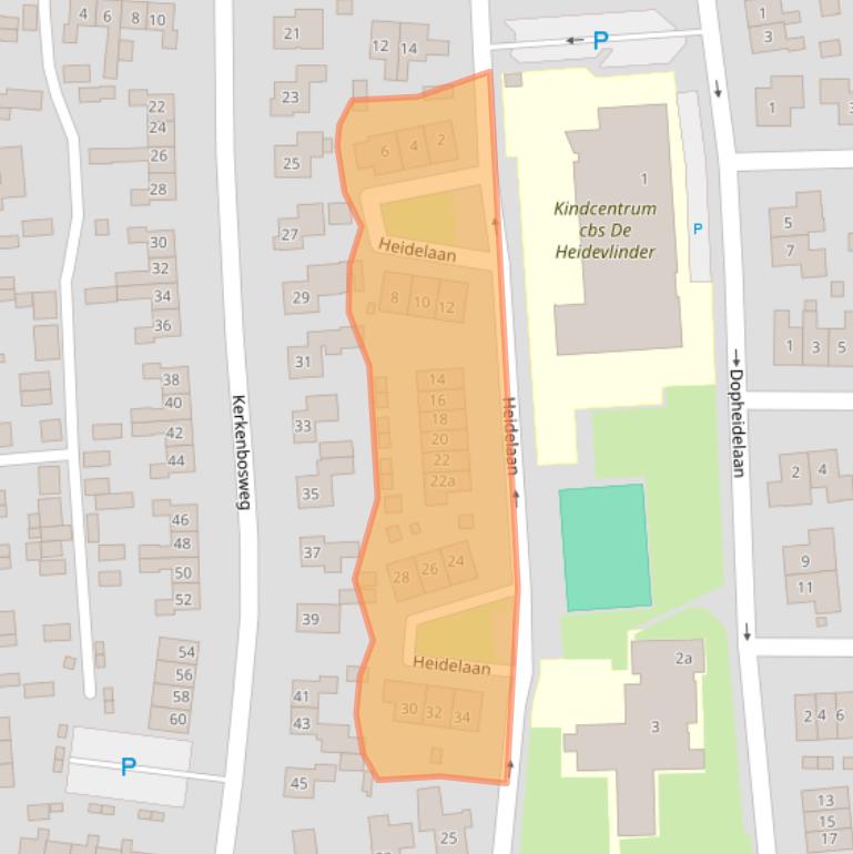 Kaart van postcodegebied 7921EB.