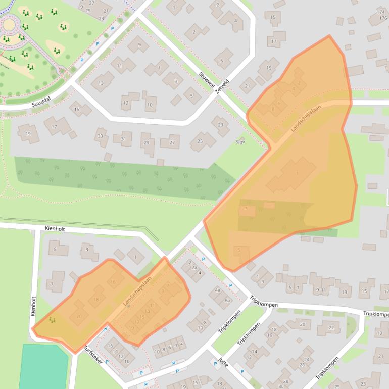 Kaart van postcodegebied 7921EC.