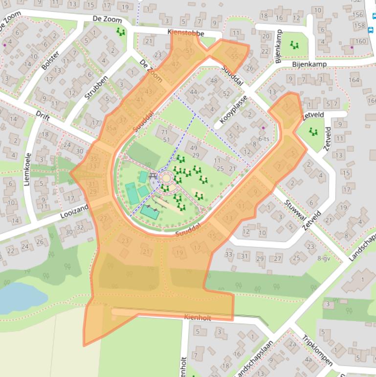 Kaart van postcodegebied 7921EH.