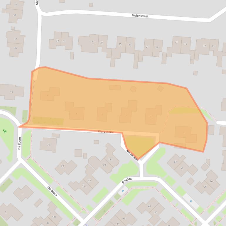 Kaart van postcodegebied 7921EK.