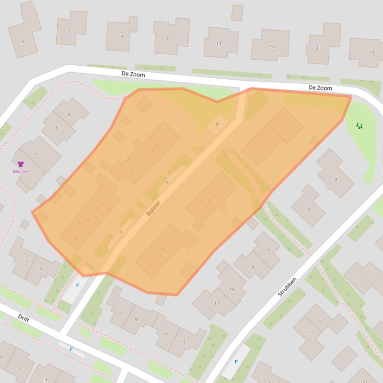 Kaart van postcodegebied 7921EP.