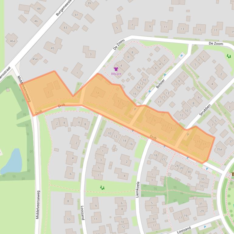 Kaart van postcodegebied 7921ES.