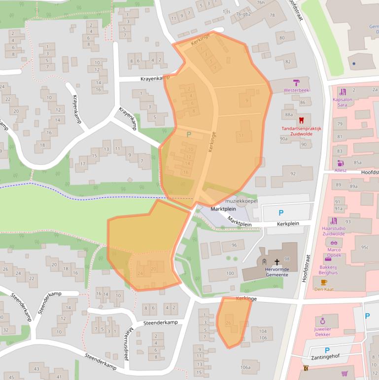Kaart van postcodegebied 7921HC.