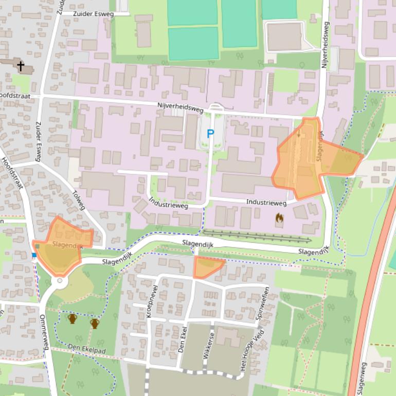 Kaart van postcodegebied 7921JB.