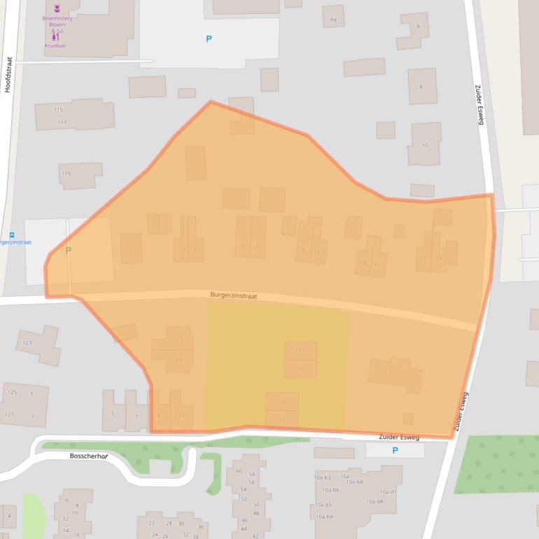 Kaart van postcodegebied 7921JL.