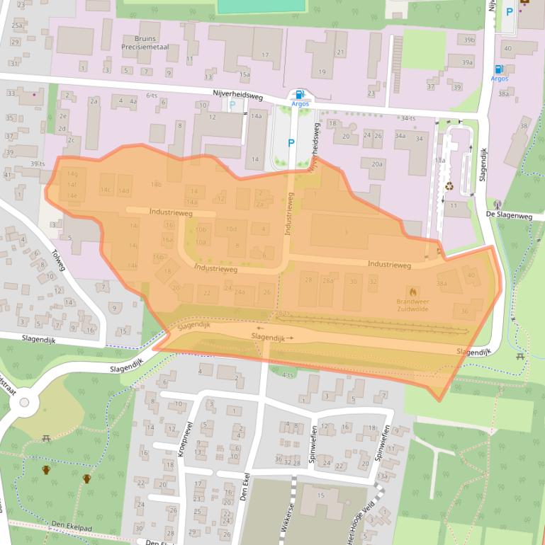 Kaart van postcodegebied 7921JP.