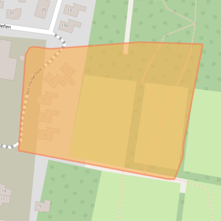 Kaart van postcodegebied 7921JZ.