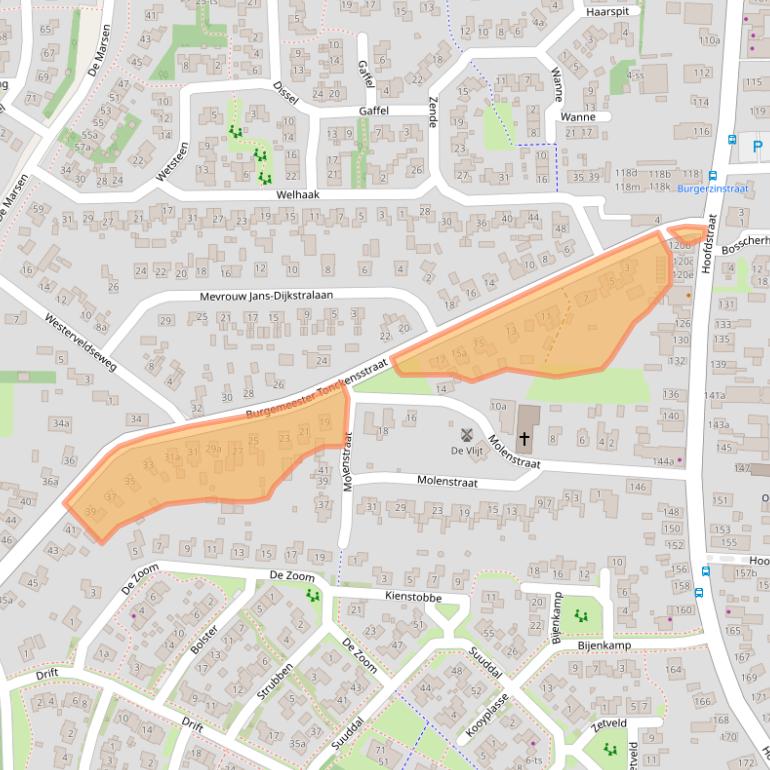 Kaart van postcodegebied 7921KA.