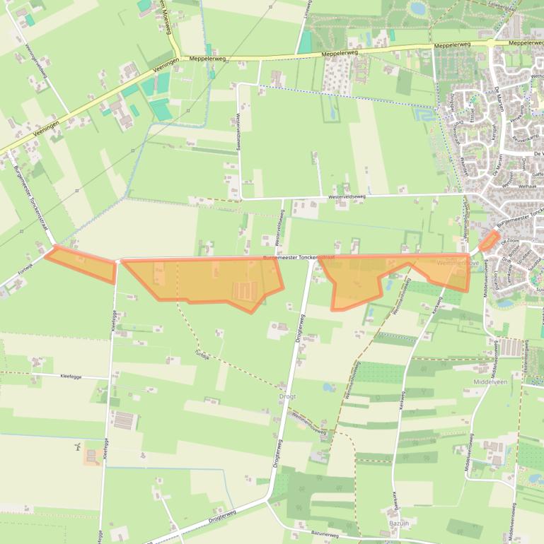 Kaart van postcodegebied 7921KB.