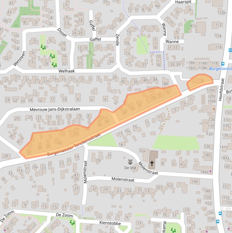 Kaart van postcodegebied 7921KC.