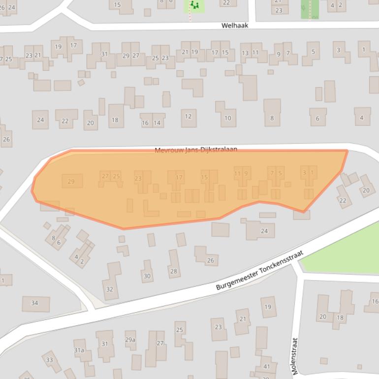 Kaart van postcodegebied 7921KG.