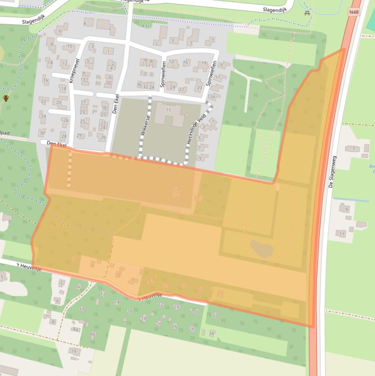 Kaart van postcodegebied 7921KJ.