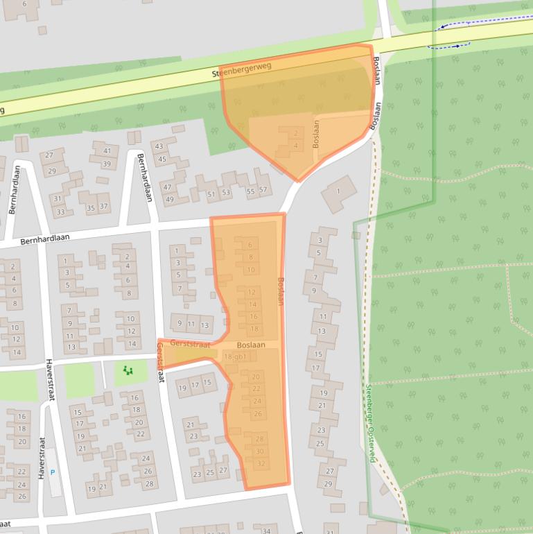 Kaart van postcodegebied 7921LD.