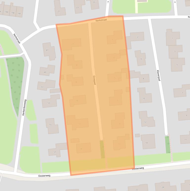 Kaart van postcodegebied 7921LR.