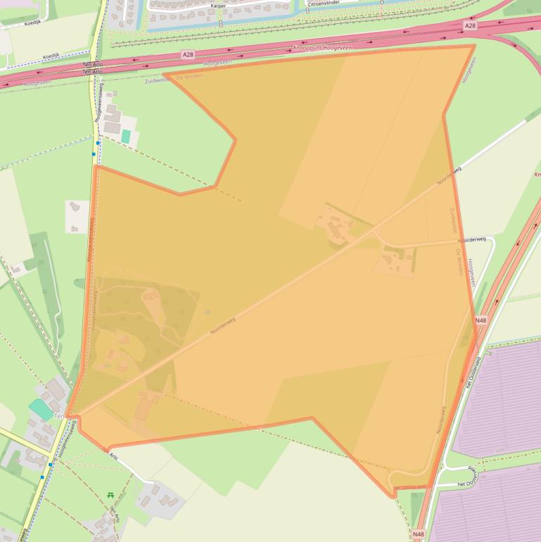 Kaart van postcodegebied 7921PB.