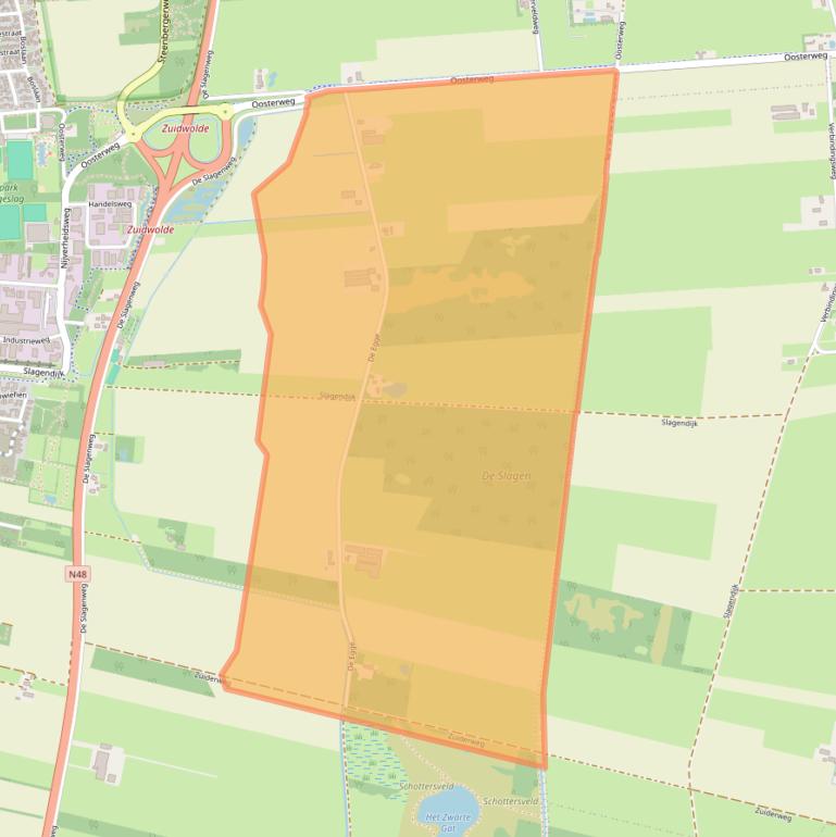 Kaart van postcodegebied 7921RE.