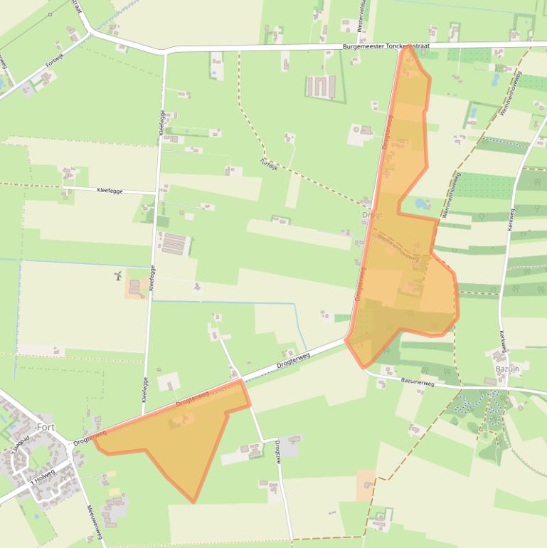 Kaart van postcodegebied 7921RJ.