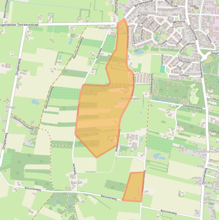 Kaart van postcodegebied 7921RN.