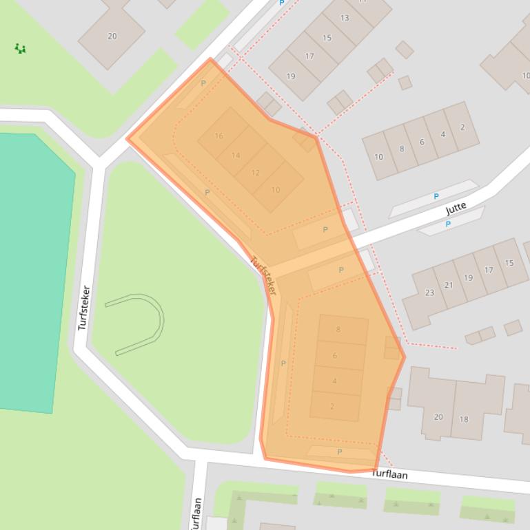Kaart van postcodegebied 7921RT.