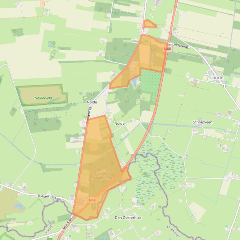 Kaart van postcodegebied 7921TB.