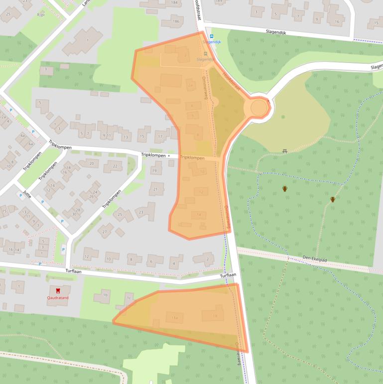 Kaart van postcodegebied 7921TC.