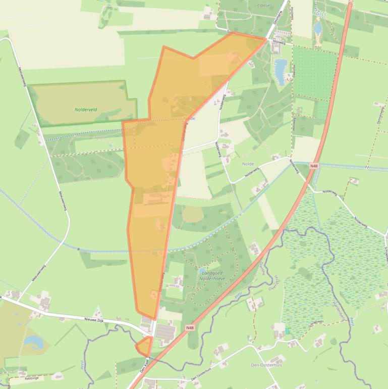 Kaart van postcodegebied 7921TG.