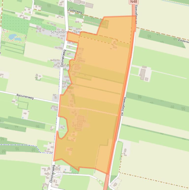 Kaart van postcodegebied 7921TJ.