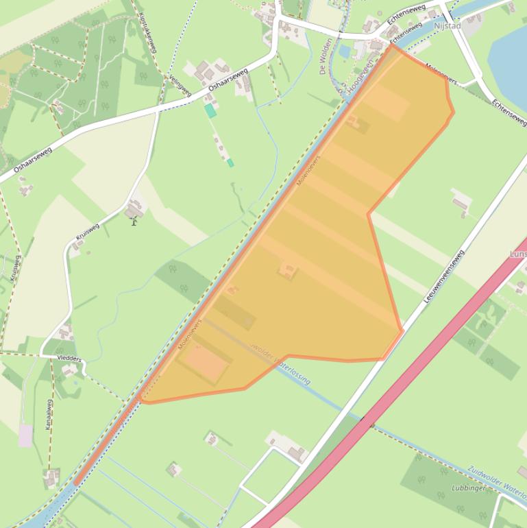 Kaart van postcodegebied 7921VD.