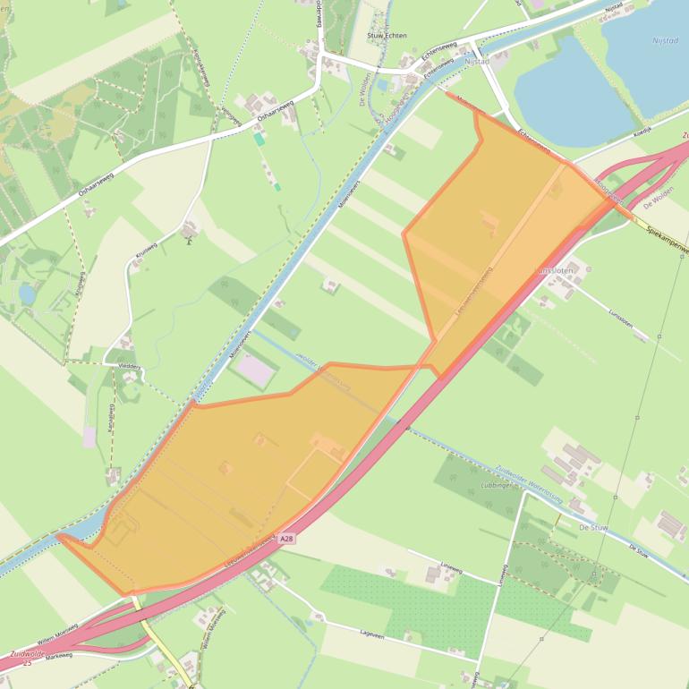 Kaart van postcodegebied 7921VE.