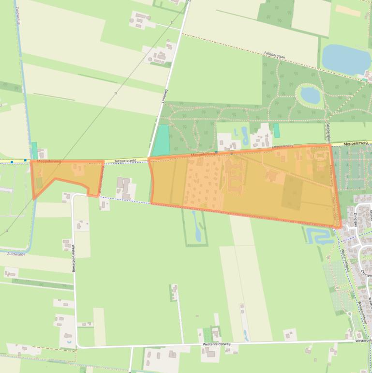 Kaart van postcodegebied 7921VN.