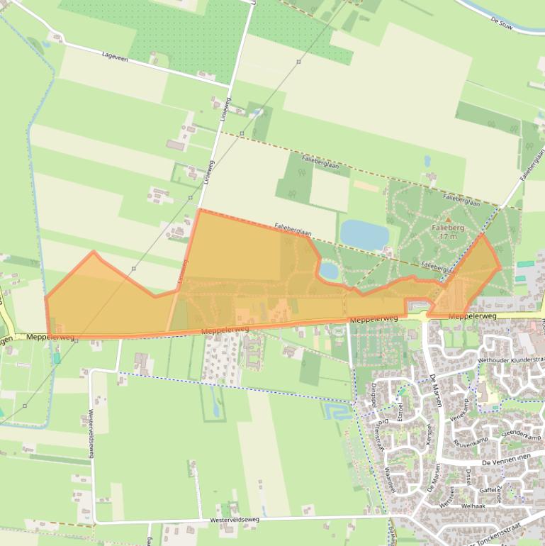 Kaart van postcodegebied 7921VR.